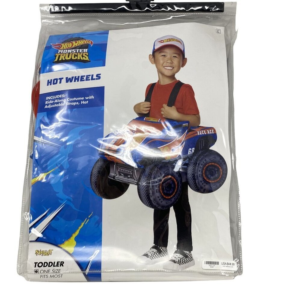 Spirit Halloween Hot Wheels Ride-Along One Size Toddler Costume Pretend Play